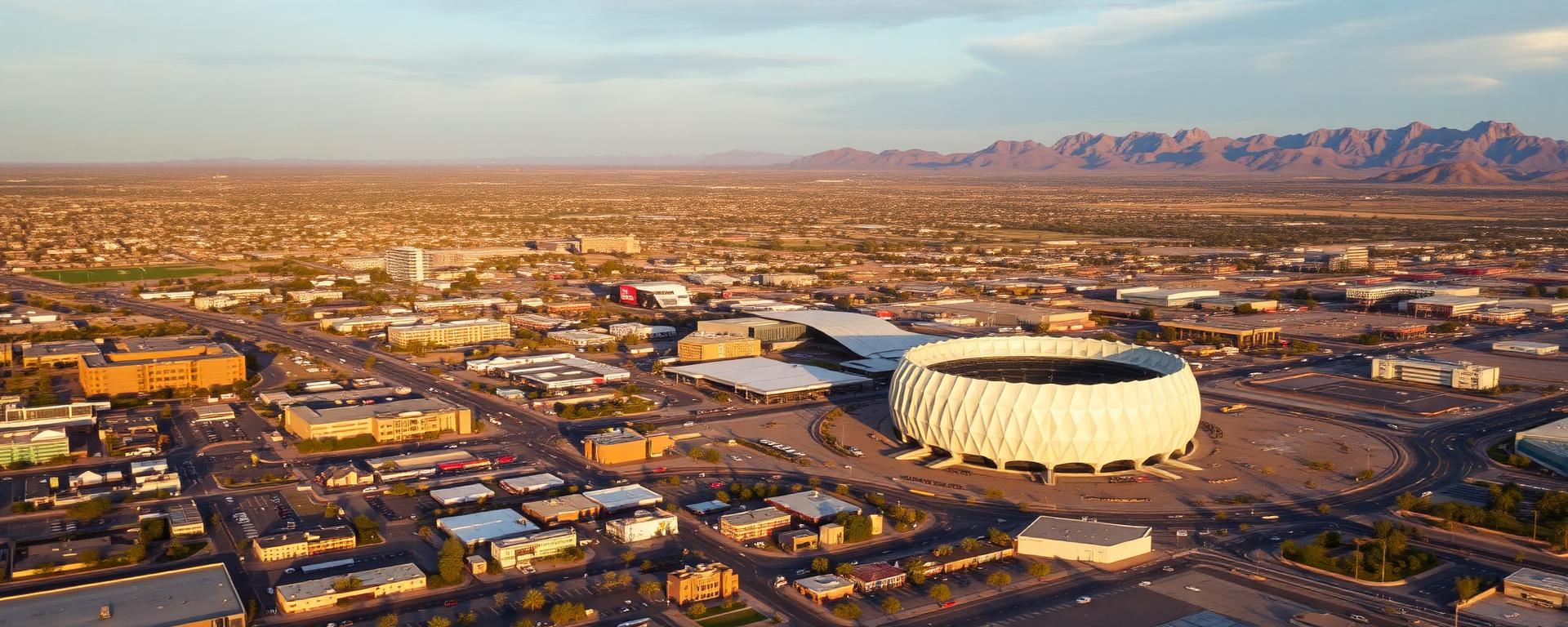 Glendale, Arizona aerial cityscape