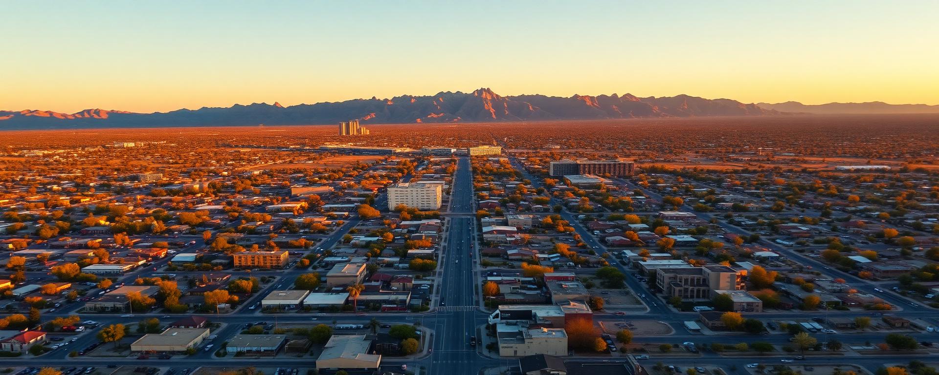 Mesa, Arizona aerial cityscape