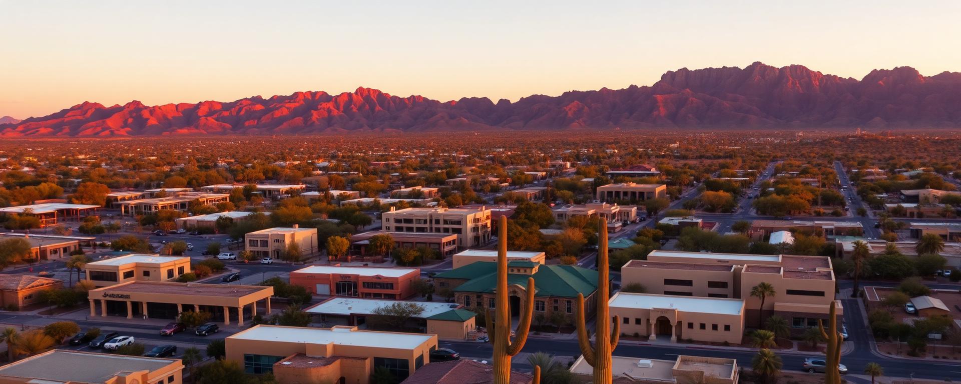 Scottsdale, Arizona aerial cityscape